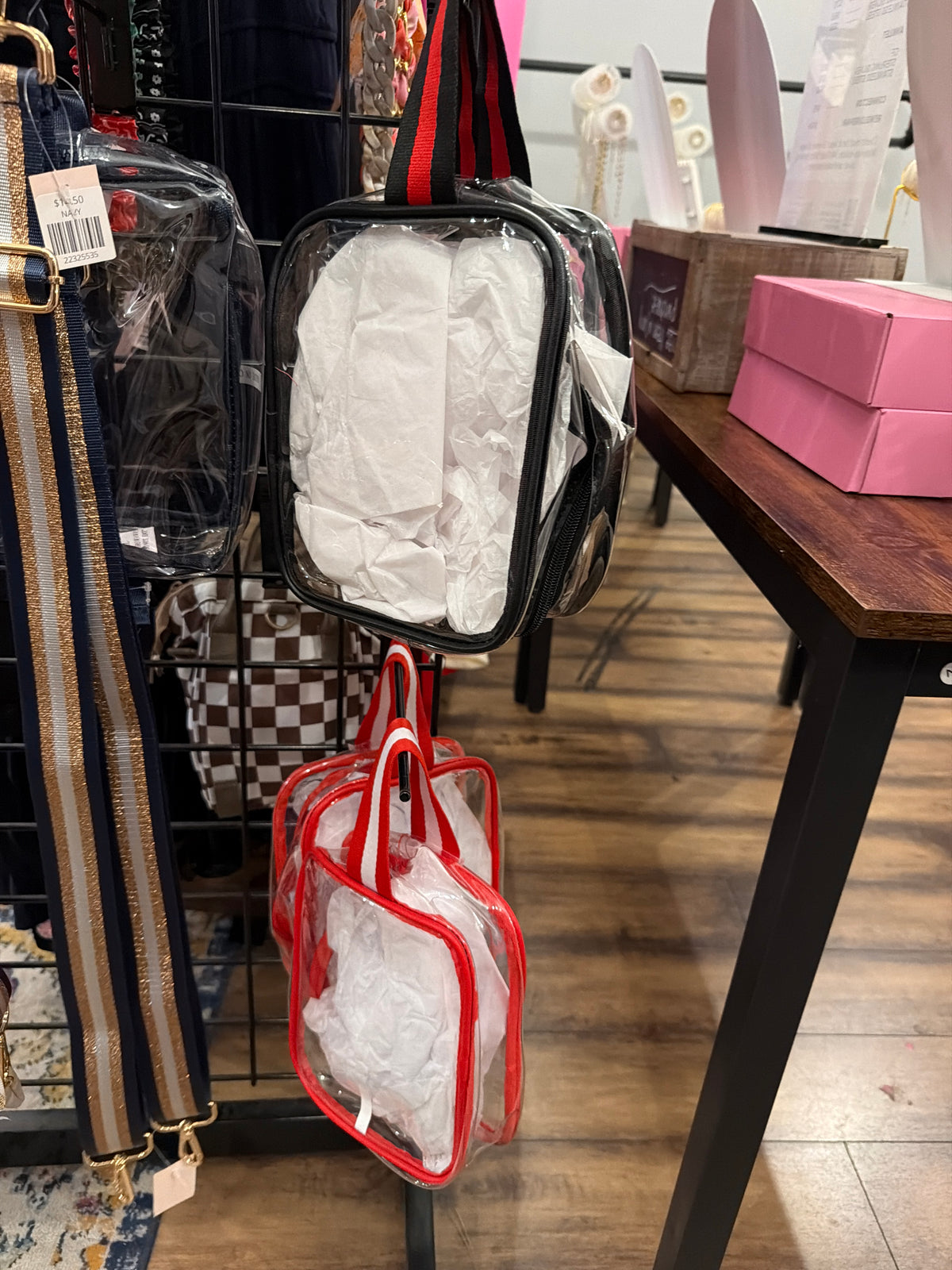 Clear Stadium Wristlet