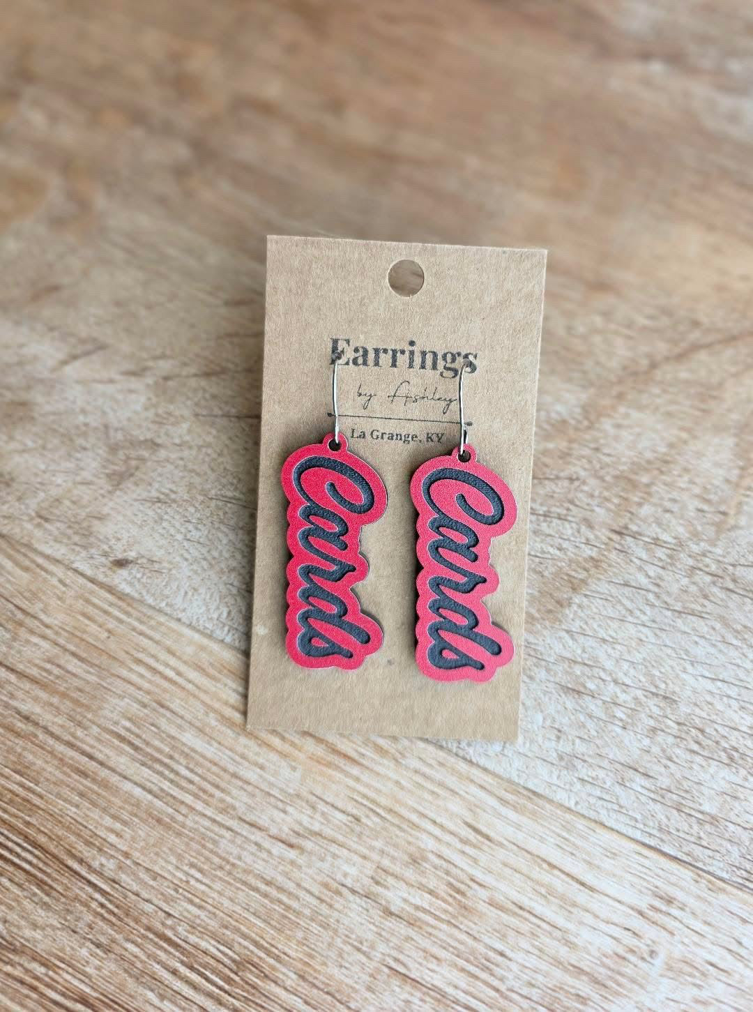 Cards earrings