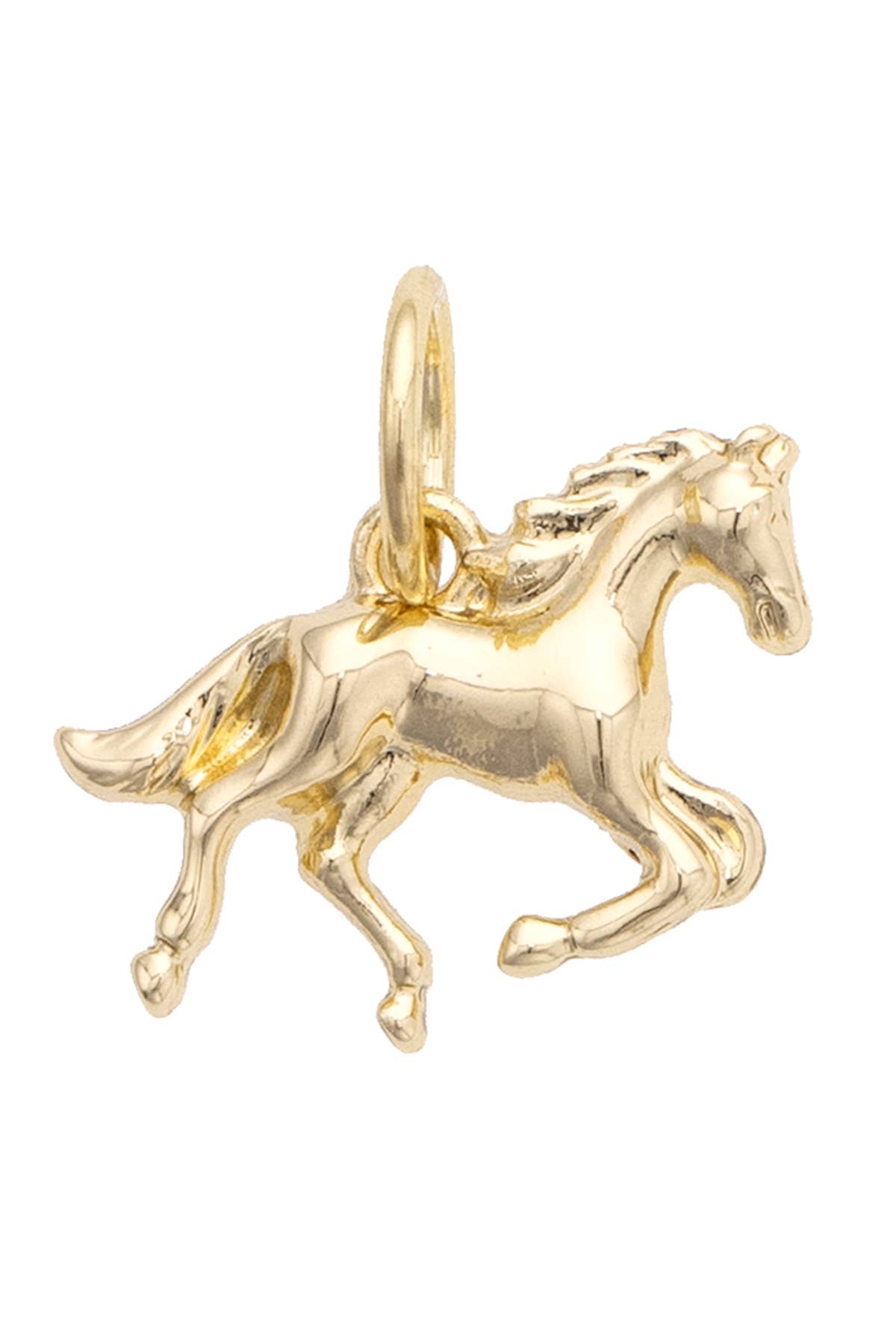 Running Mustang Charm in Shiny Gold