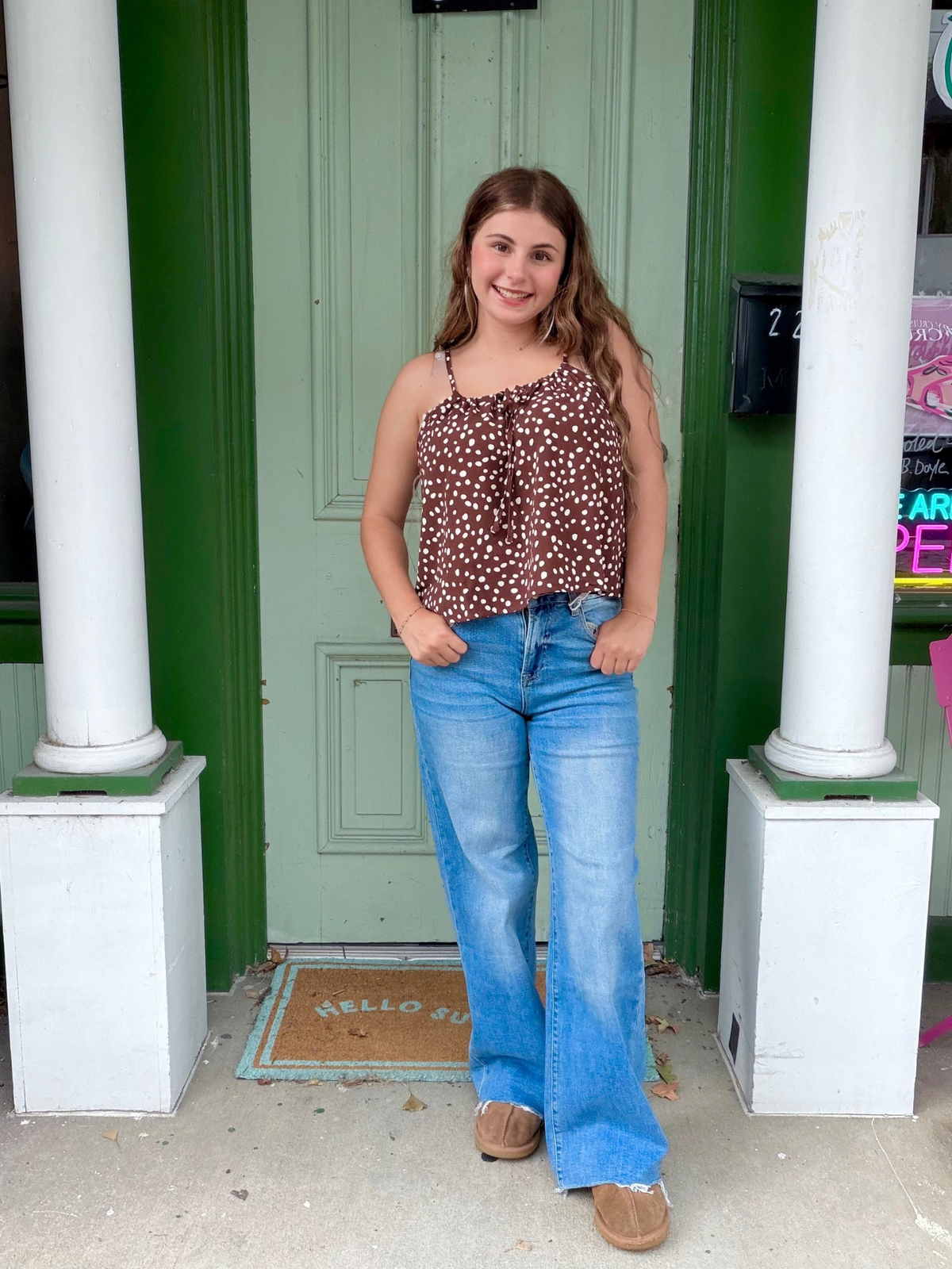 High Rise Flare Bottom Jeans