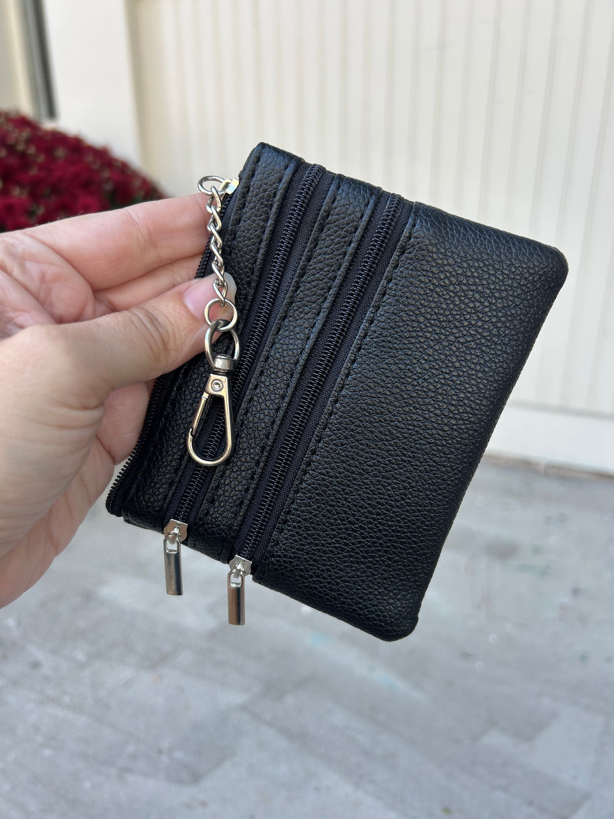 Card wallet keychains