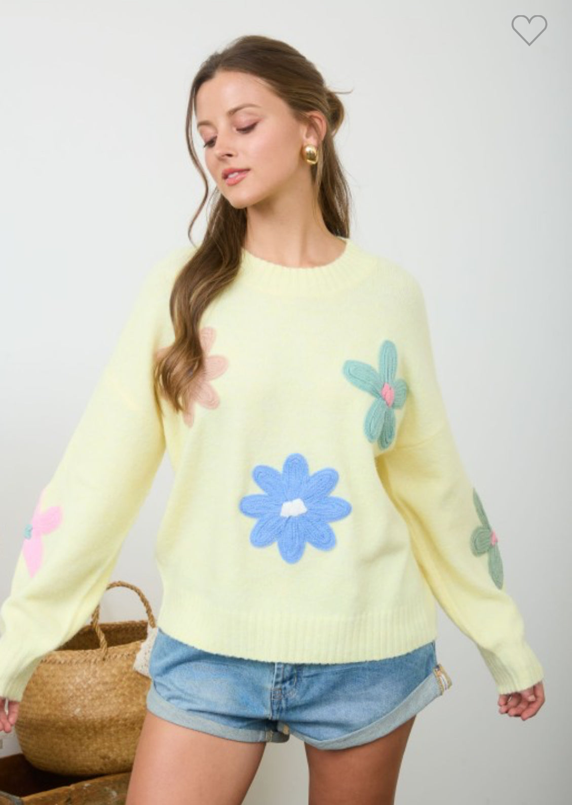 Crochet knit sweater