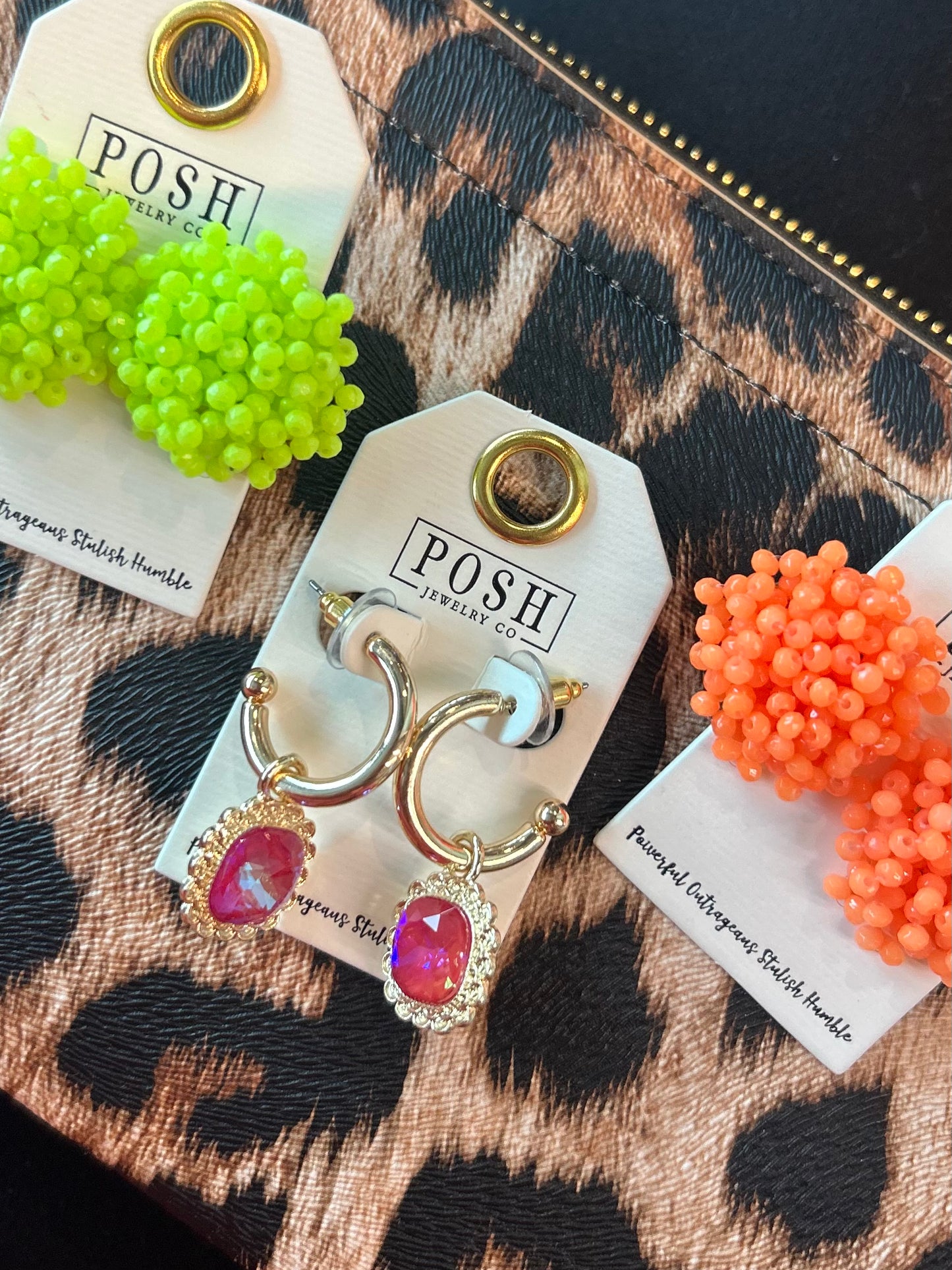 Neon earrings