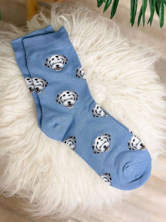 Dog Printed Crew Socks