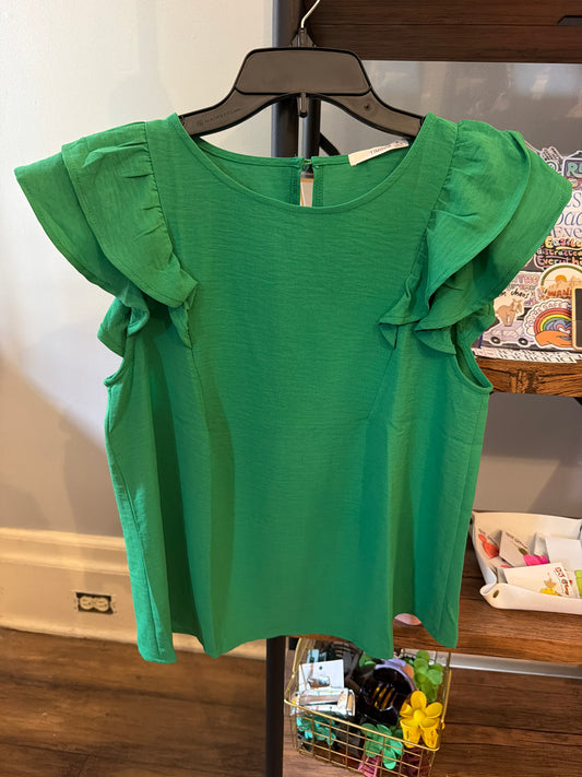 Kelly green top