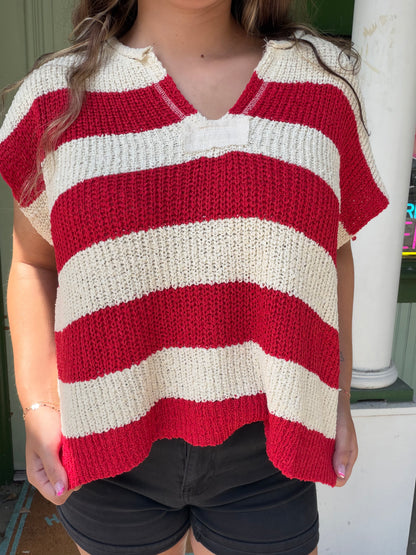 Game day Striped Sweater