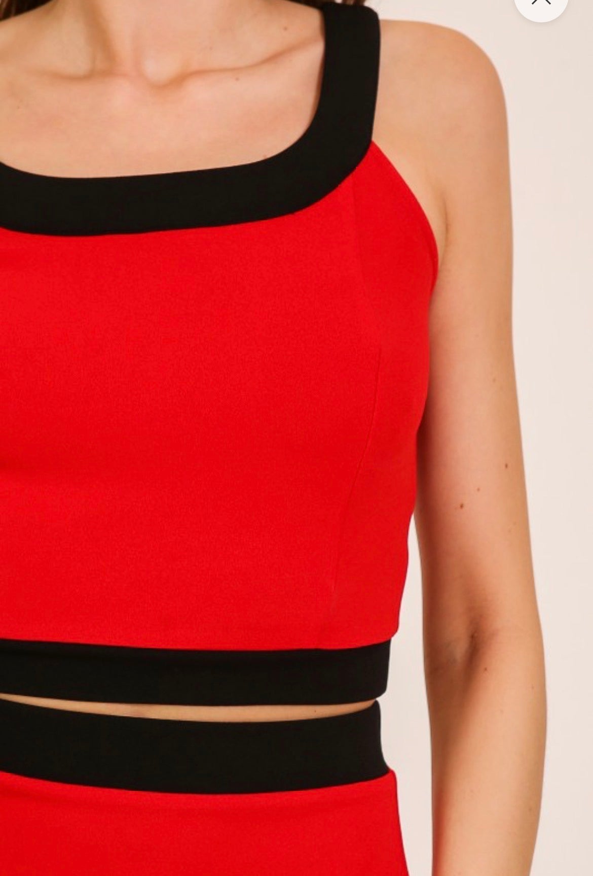 Square Neck Crop Top