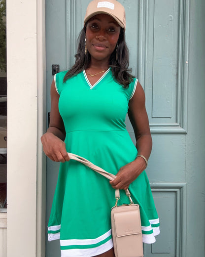 Collared Sleeveless Activewear Tennis Dress