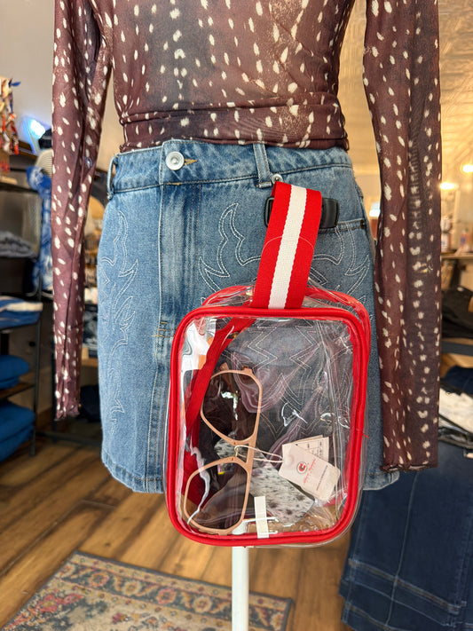 Clear Stadium Wristlet
