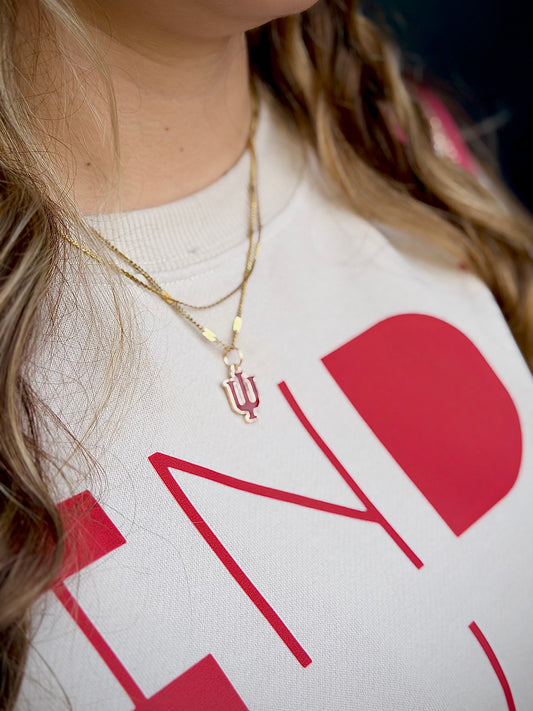 Indiana Hoosiers Enamel Logo Charm
