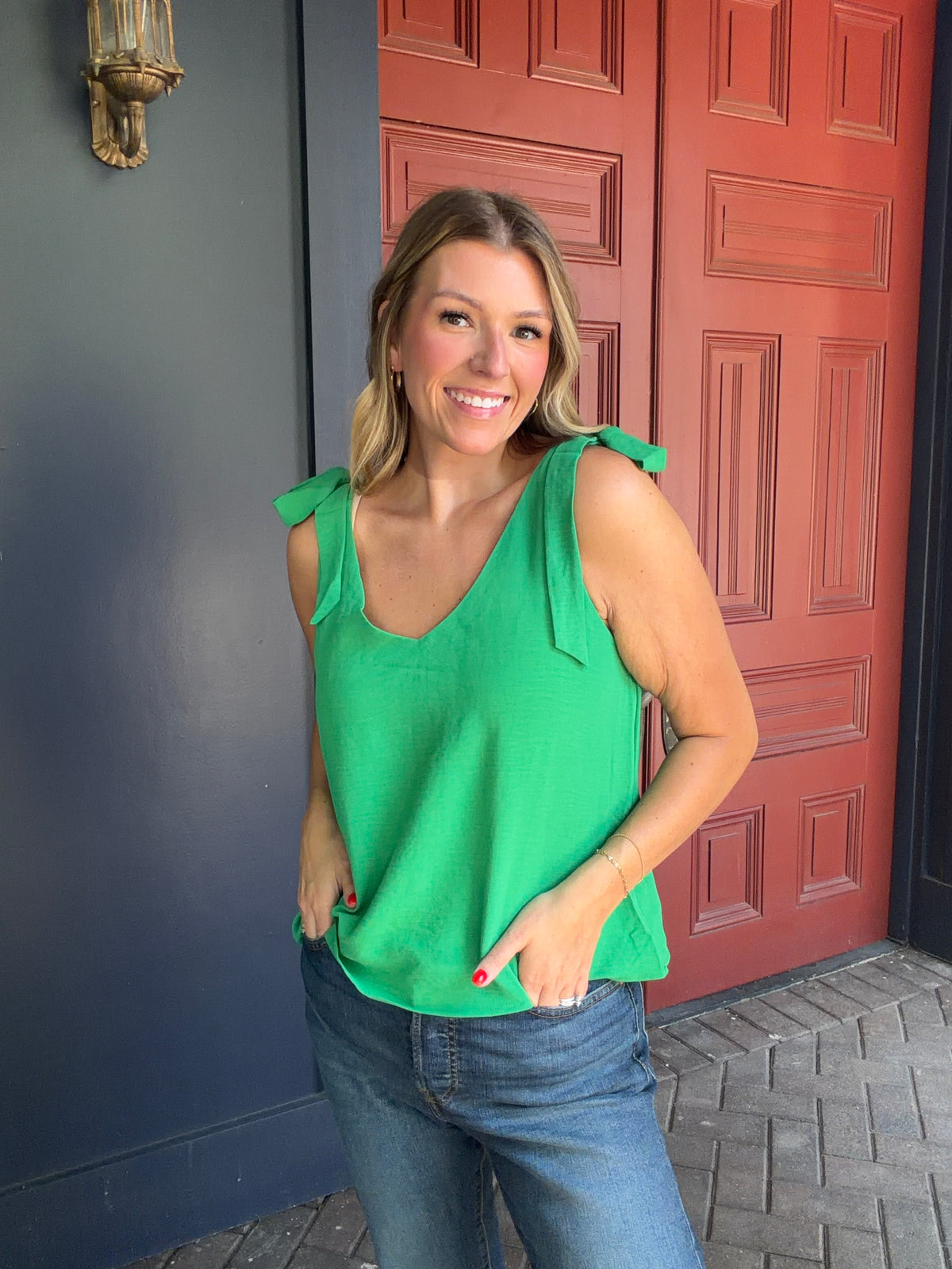 4 COLORS! Tie Strap Airflow Game Day Top