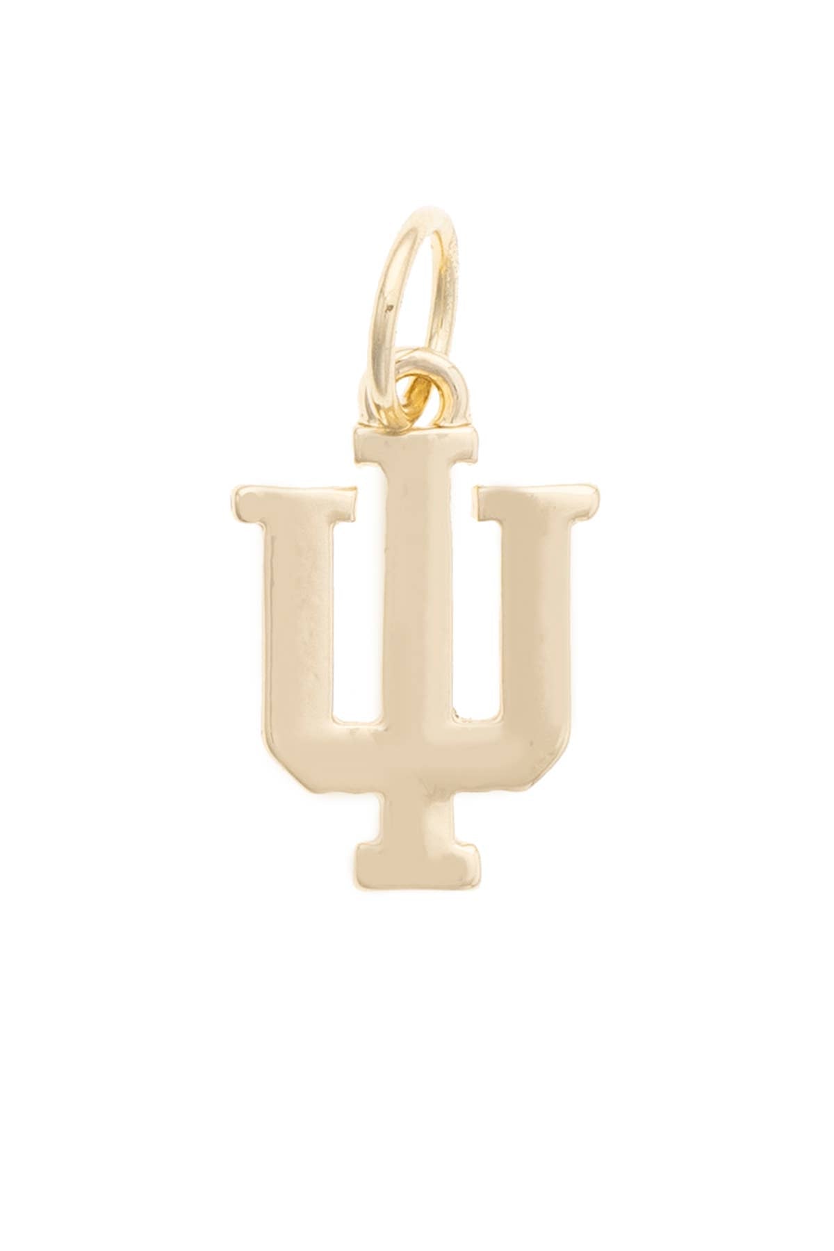 Indiana Hoosiers Shiny Gold Logo Charm