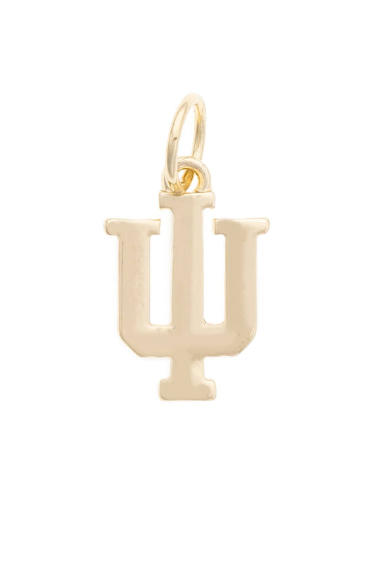 Indiana Hoosiers Shiny Gold Logo Charm