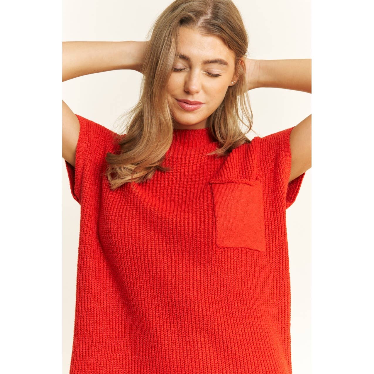CLASSIC DROP SHOULDER SWEATER KNIT MINI DRESS