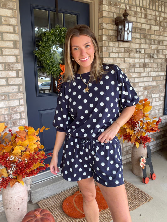Polka Dot Sweatshirt