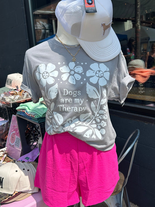 Dogs are my therapy tee