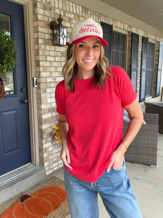 Baby Waffle Short Sleeve Top