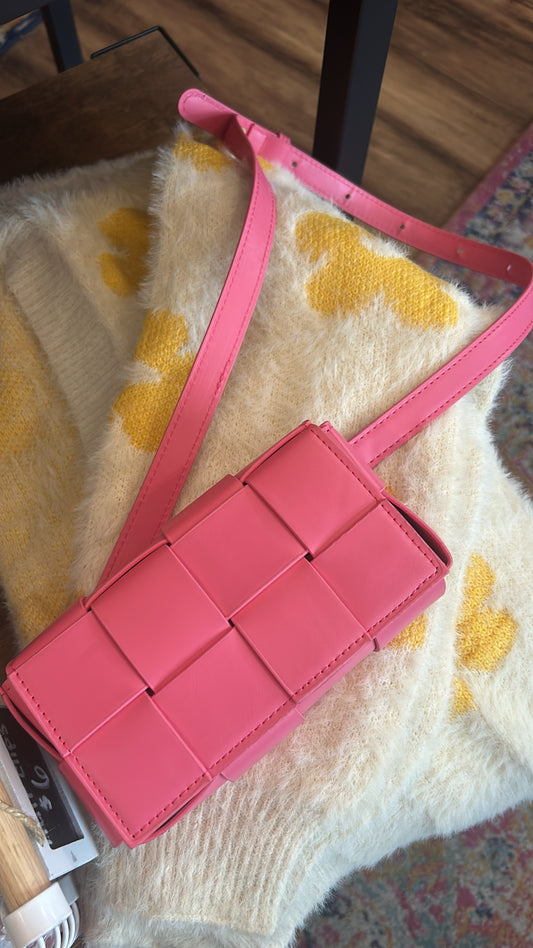 Pink belt bag