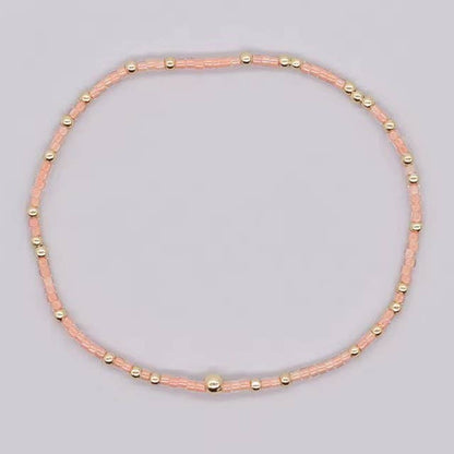 BOHO COLORFUL BALL BEADED BRACELET