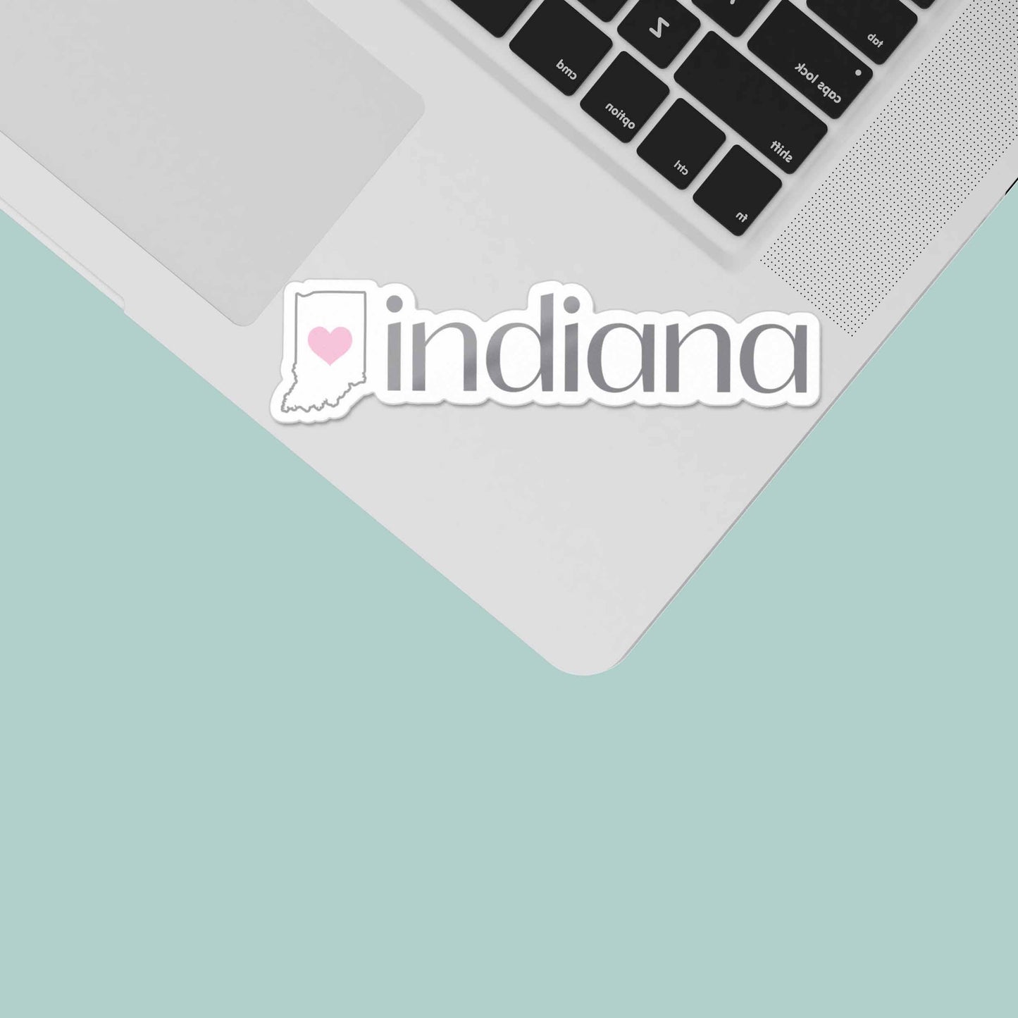 Indiana Heart Sticker - Cute Midwest Decals