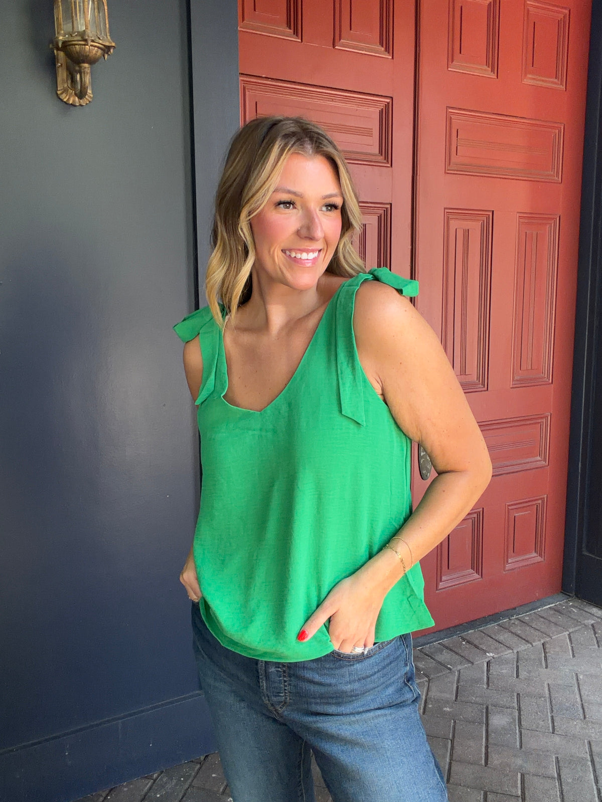 4 COLORS! Tie Strap Airflow Game Day Top