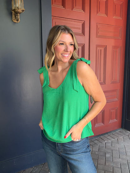 4 COLORS! Tie Strap Airflow Game Day Top
