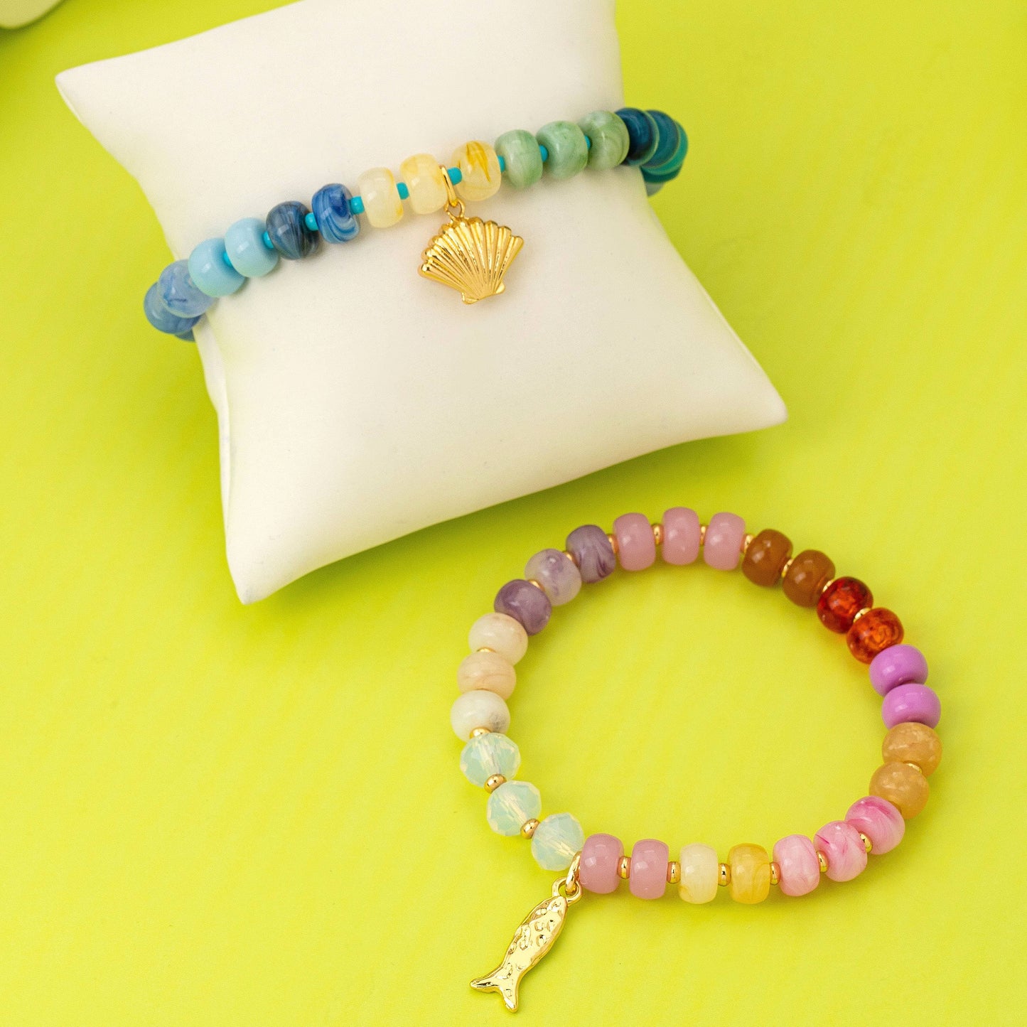 Nautical Multi-Color Beaded Bracelet