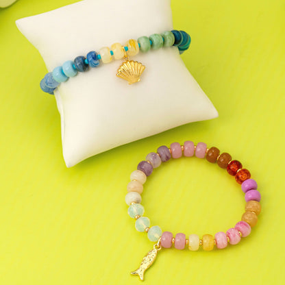Nautical Multi-Color Beaded Bracelet