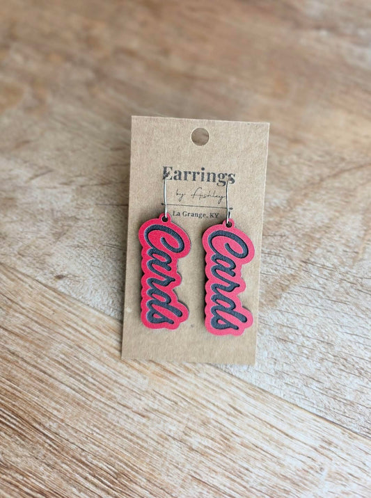 Cards earrings