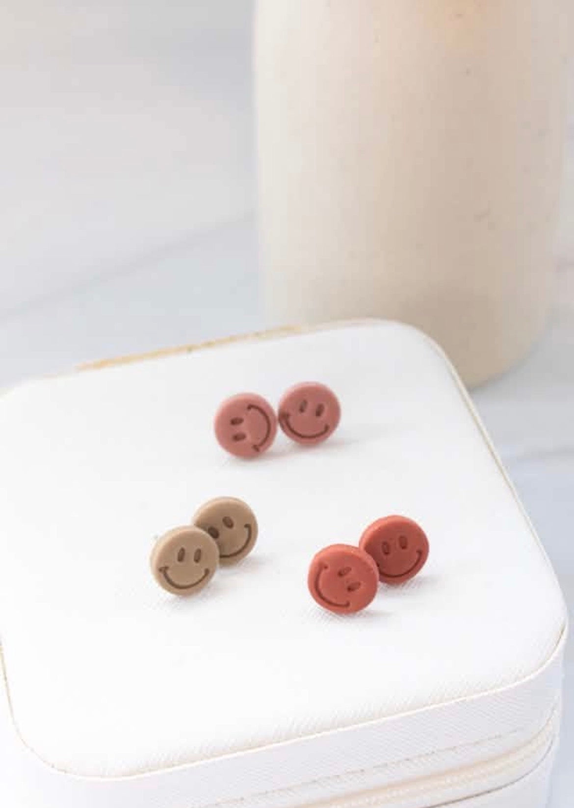 Fall Smiley Studs