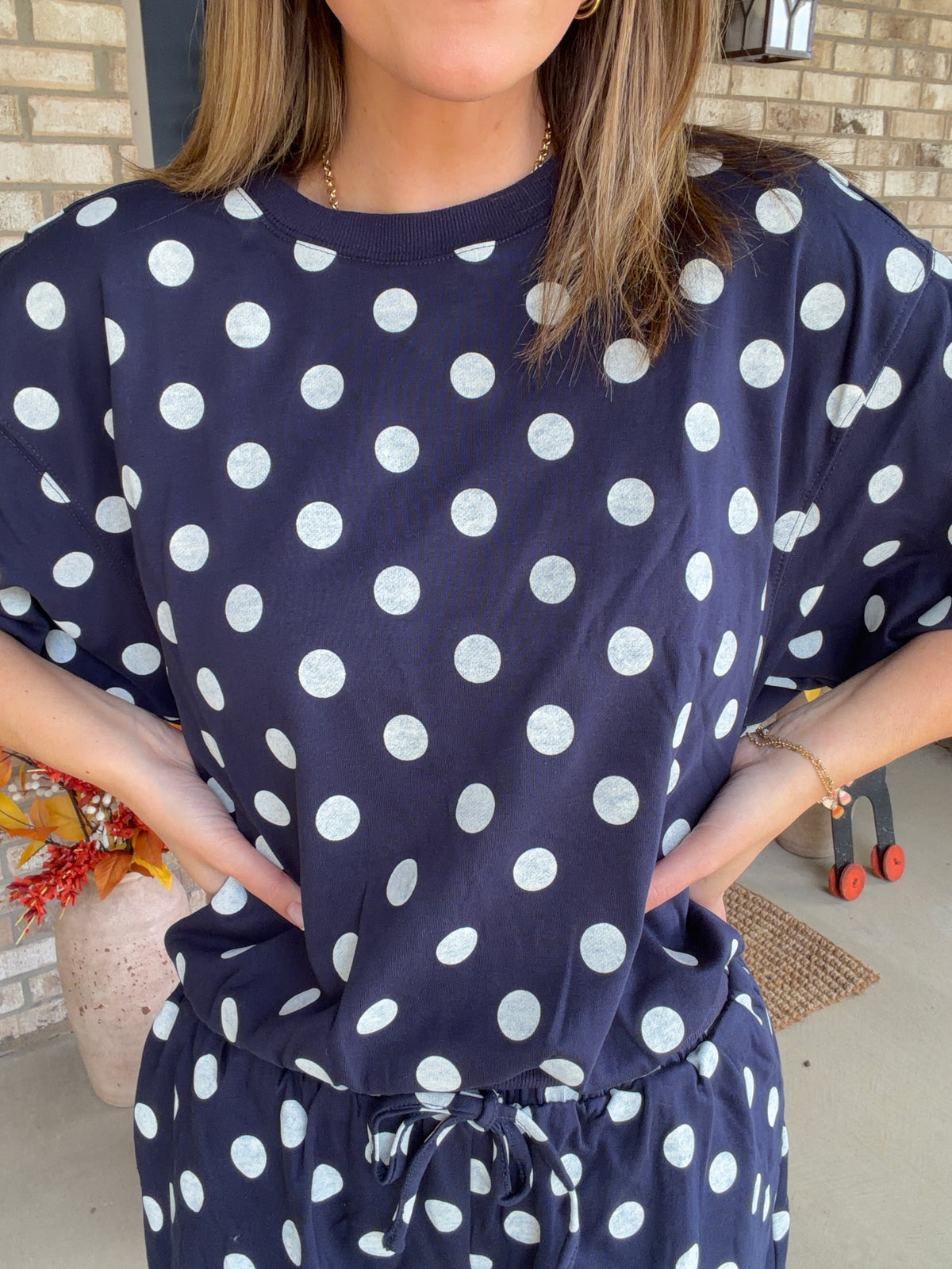 Polka Dot Sweatshirt