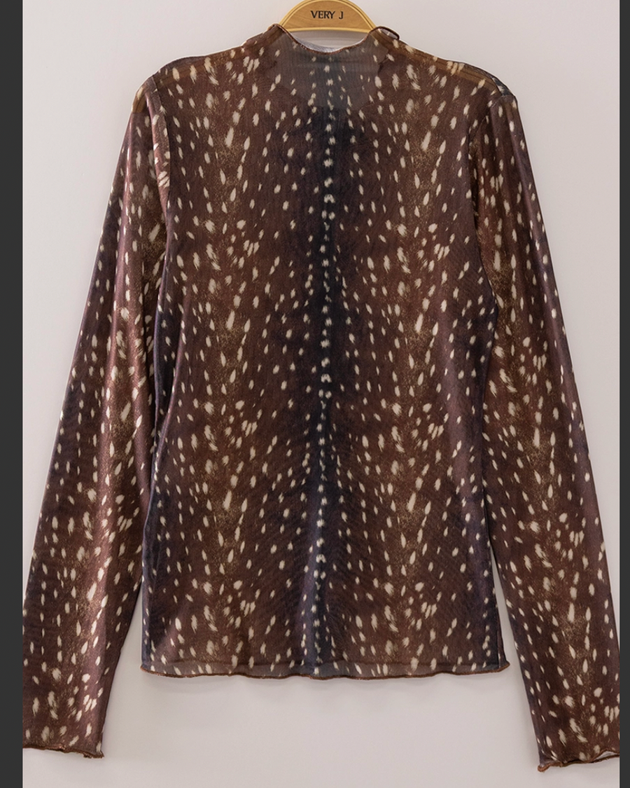 Bambi mesh long sleeve top