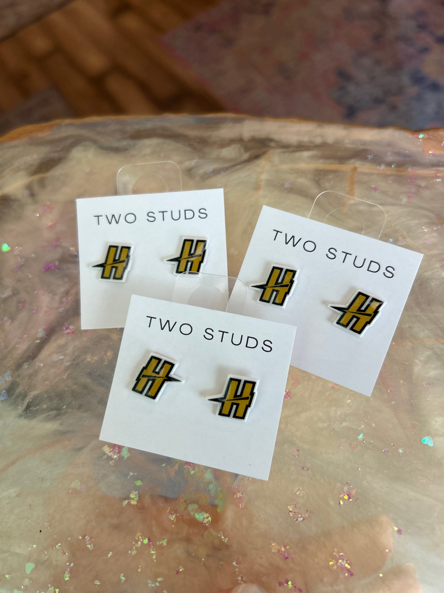 Henryville school spirit gameday stud earrings