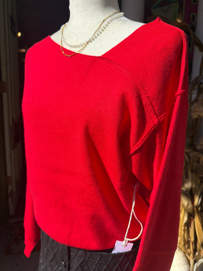 Asymmetric Soft Knit Sweater
