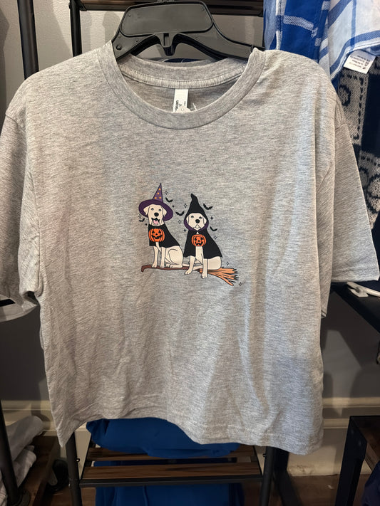 Gray Halloween tee