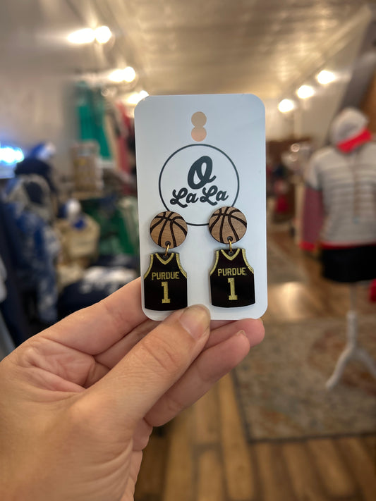 Purdue acrylic earrings