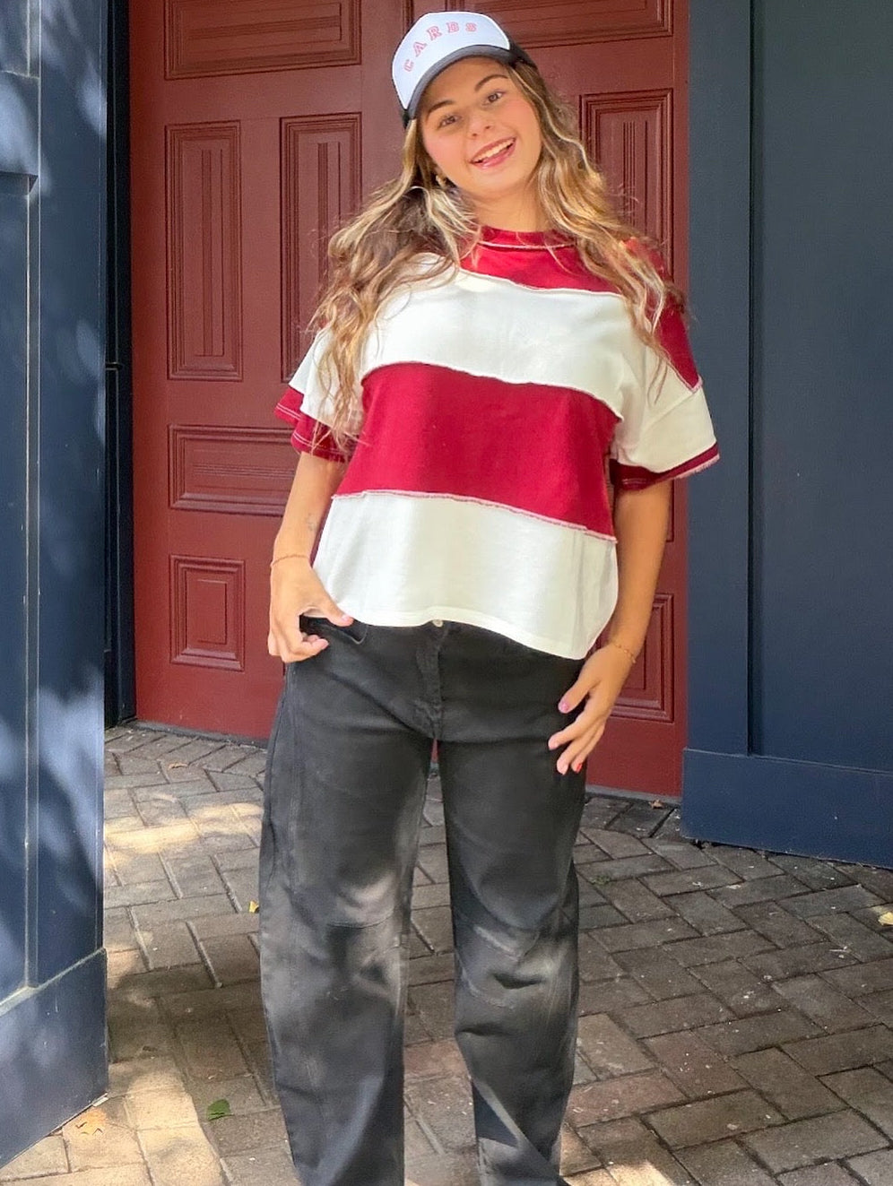 Barrel-leg Denim Pants
