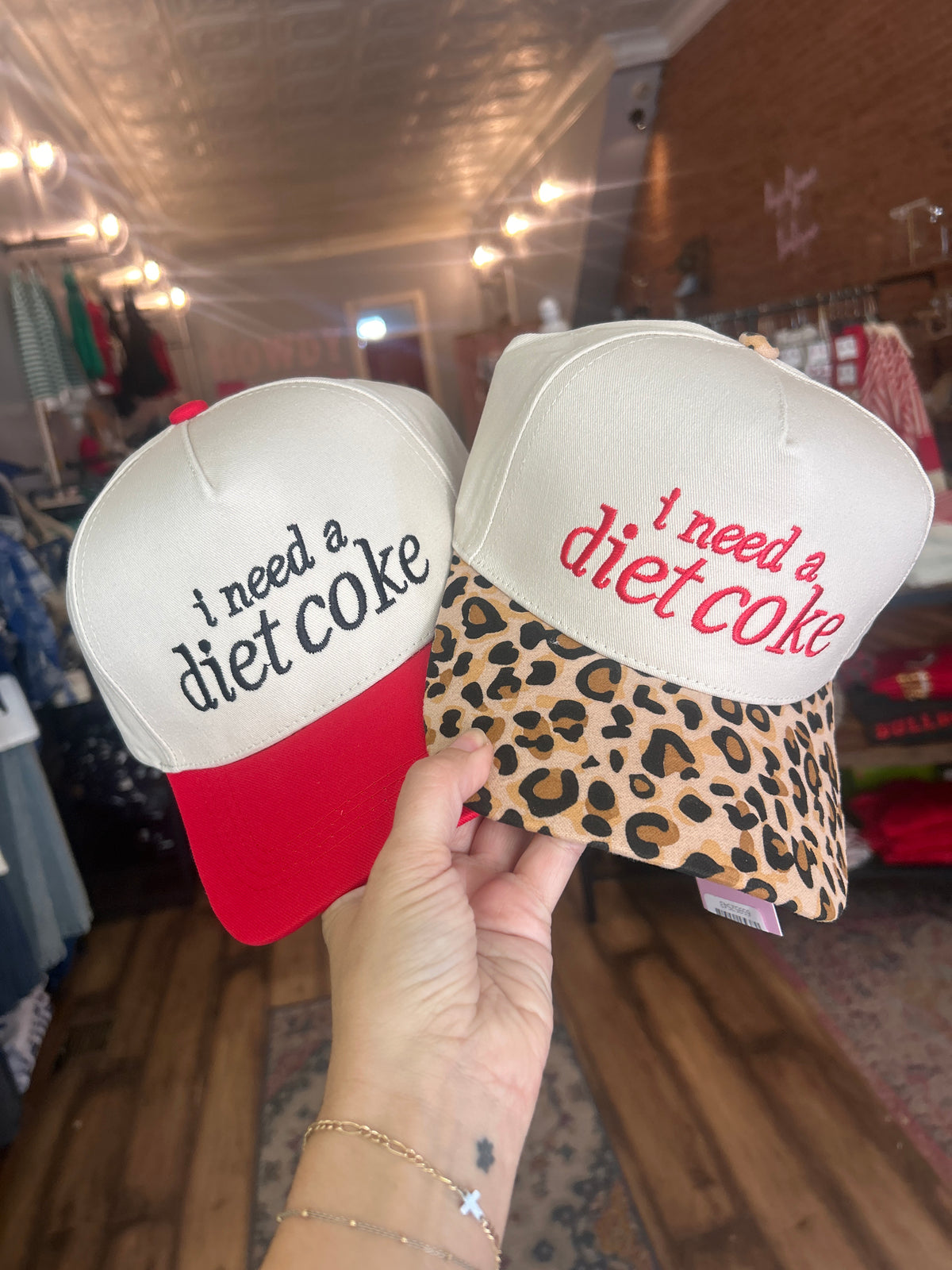 I Need A Diet Coke Two Tone Canvas Cotton Cap