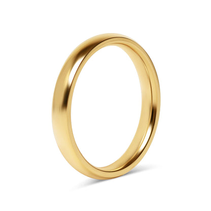 Stainless Steel Blank Gold Ring