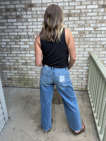 High Rise Flare Bottom Jeans