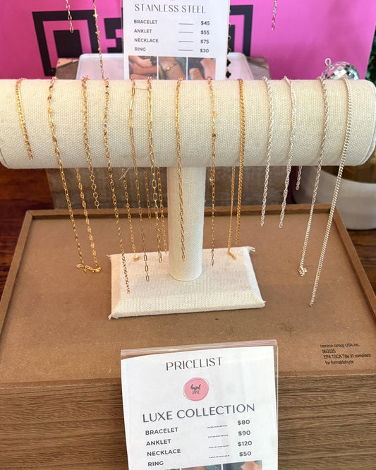Luxe collection permanent jewelry