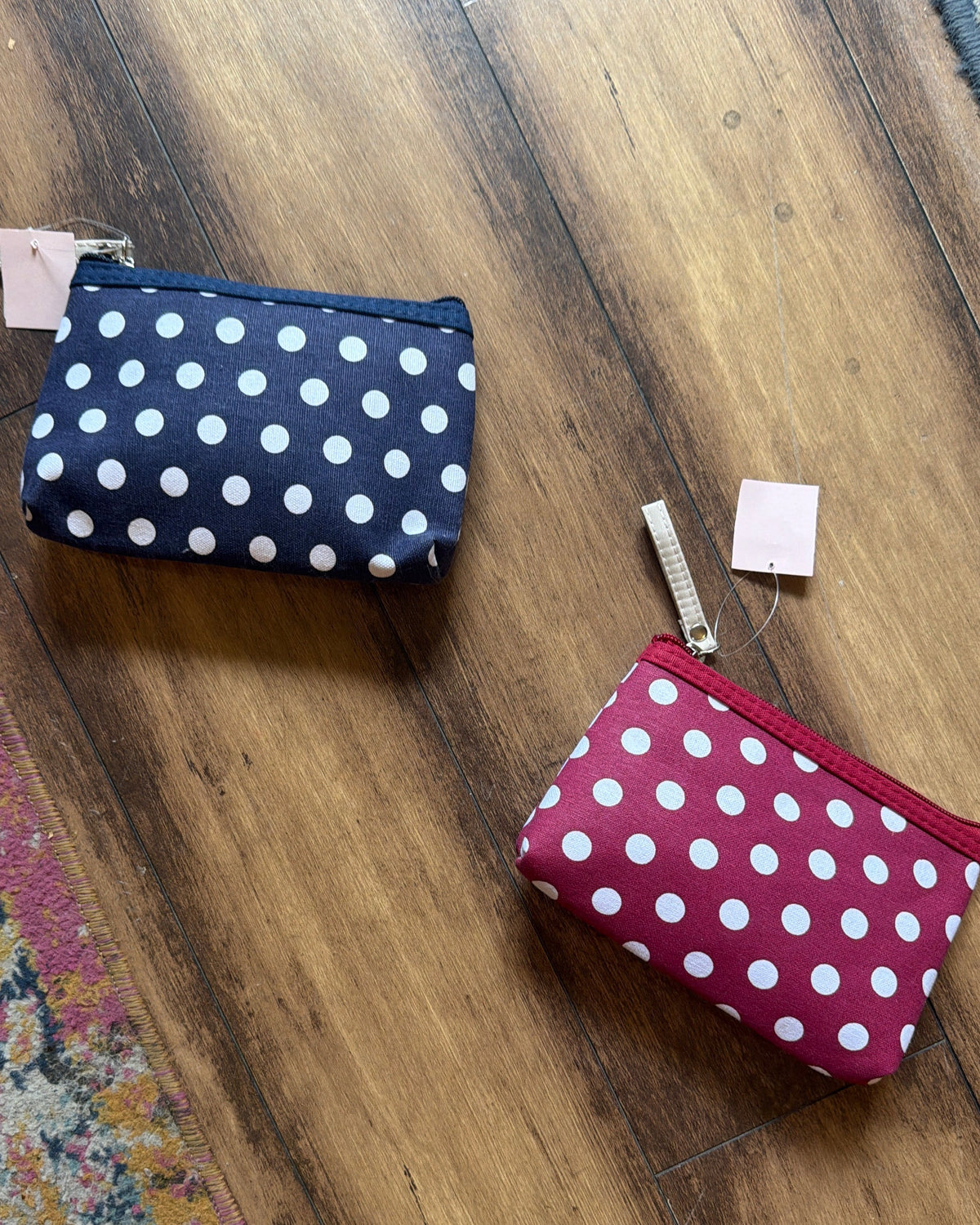 Polka Dot Cosmetic Clutch