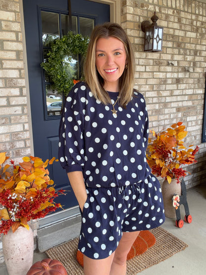 Polka Dot Sweatshirt