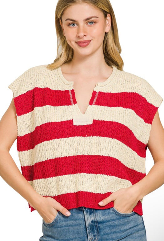 Game day Striped Sweater