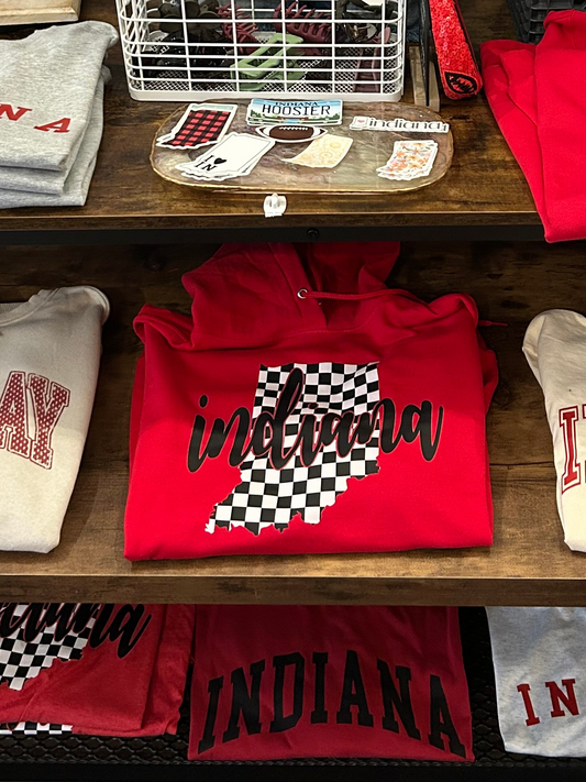 Indiana checker hoodie