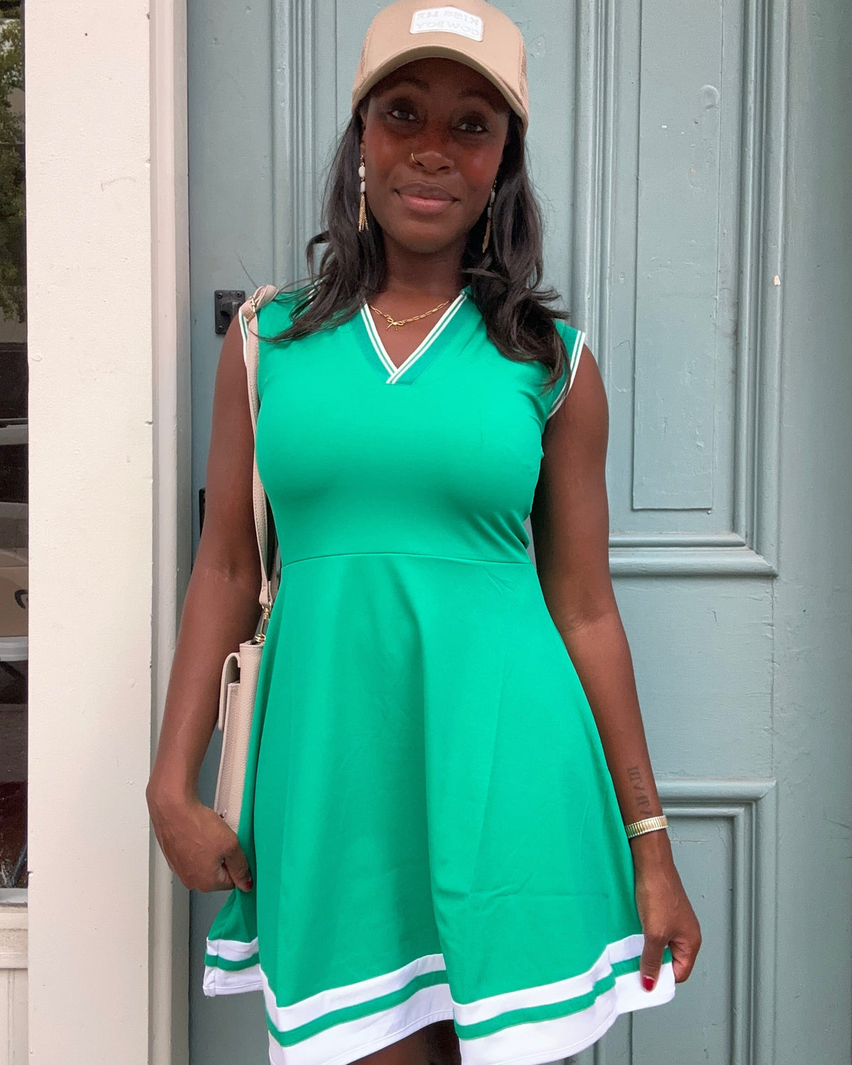 Collared Sleeveless Activewear Tennis Dress