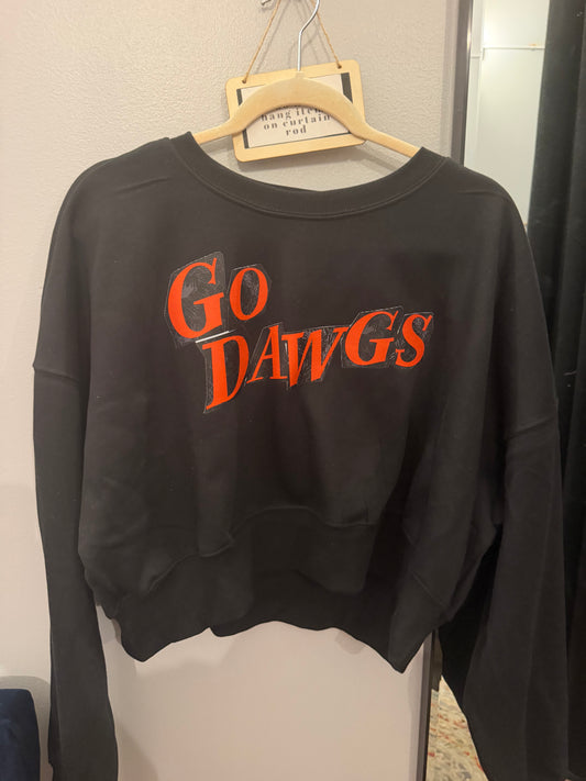 Go Dawgs Cropped Sweatshirt
