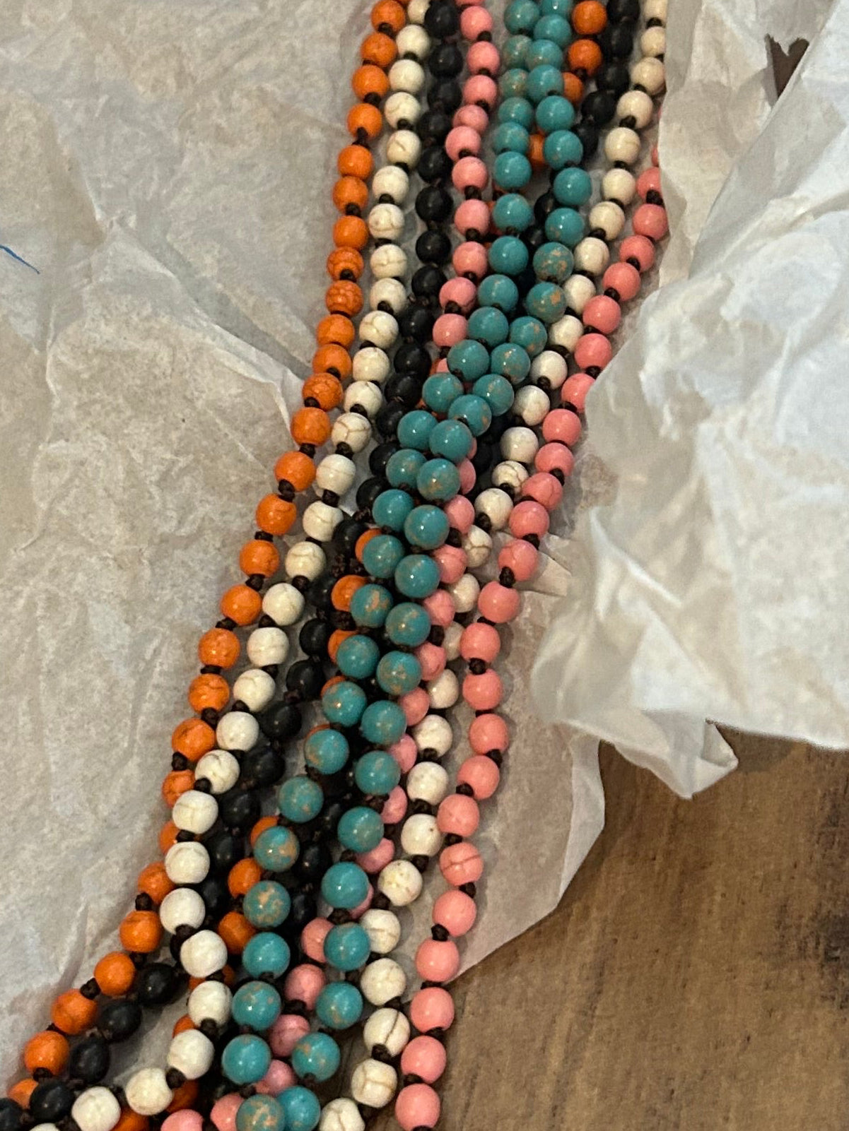 Beaded necklaces