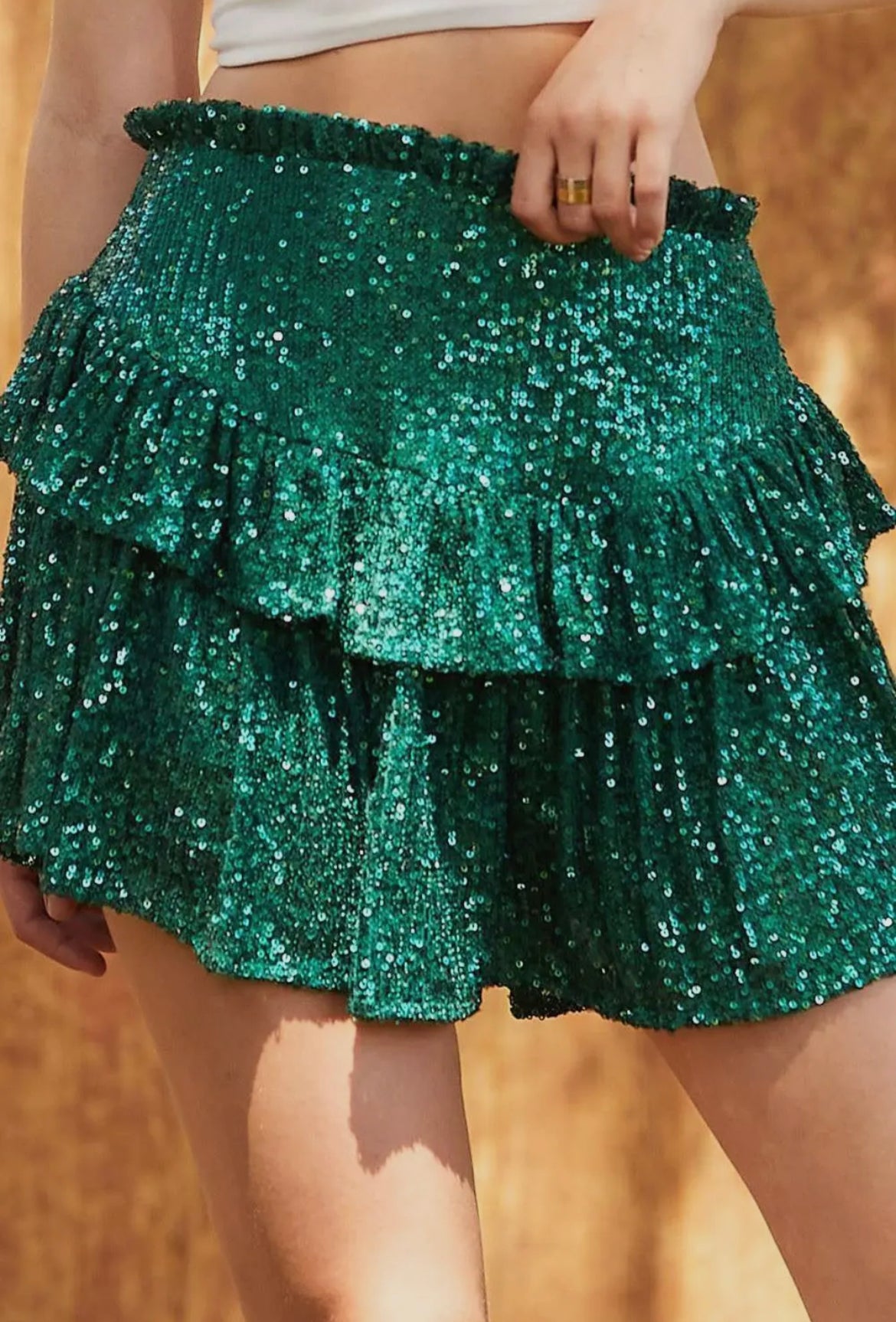 Sequined skort
