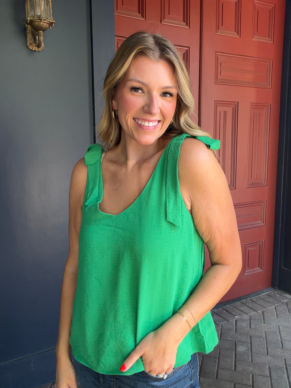 4 COLORS! Tie Strap Airflow Game Day Top